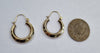 9ct gold horse shoe earrings