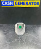 18ct White Gold Ring ( Size T ), 10g, Emerald Stone