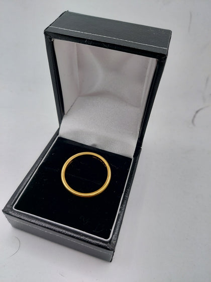 22ct Yellow Gold Wedding Band Ring -  Size Q - 4.03 Grams - Fully Hallmarked