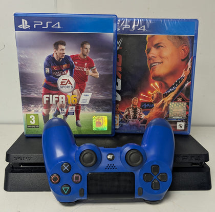 Sony PlayStation 4 Slim 500GB Console & 2 Games
