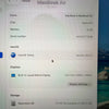 MacBook Air 14,2/M2 (8-CPU 8-GPU) / 8GB Ram / 256GB SSD / 13" / Silver / C