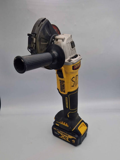 Dewalt DCG407 Cordless 18V Grinder - Includes 4.0Ah Battery *No Charger* - Unboxed