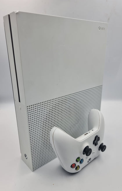 Microsoft Xbox One S Console 500GB white with 1x Controller and leads UNBOXED