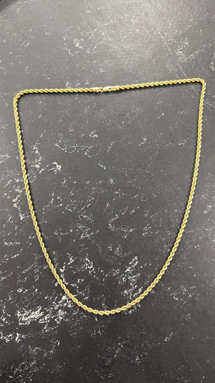 9ct Yellow Gold Rope Chain 4.6grams