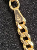 9ct Yellow Gold Curb Link Necklace - 23" - 20.33g - Hallmarked