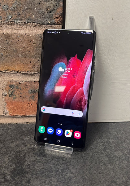 Samsung Galaxy S21 Ultra 5G 128GB Black **VERY MINOR SCREEEN BURN**