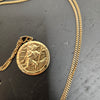 9ct St Christopher Pendant & 20" Chain