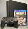 Sony Playstation 4 Slim 500GB Black Console Bundle ( + Call Of Duty WW2 ) ** Unboxed **