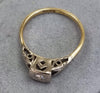 18ct Gold Diamond Ring Size "P"