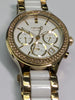 LADIES DKNY  GOLD & WHITE CERAMIC WATCH  PRESTON STORE