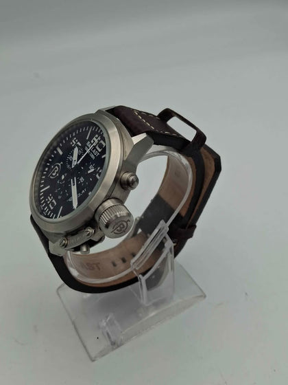 Ballast Mens Trafalgar Quartz Watch – Military Inspired Design – Genuine Leather Strap – Unboxed