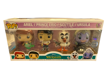 FUNKO POP! LITTLE MERMAID 4 PACK LEIGH STORE