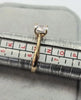 9ct Yellow Gold CZ Solitaire ring Size M