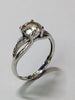 9CT White Gold CZ Ring - Size K 1/2