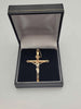 9ct Yellow Gold Crucifix Cross Pendant – 1.41g – Approx. 1.5" Long