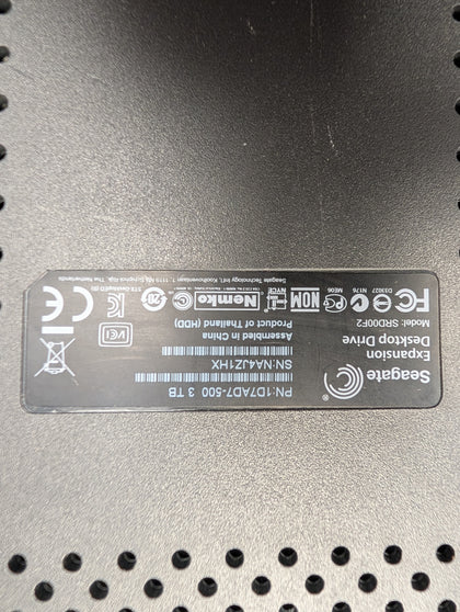 Seagate Expansion Desktop External Drive Srd00f2 3tb Hdd; 6138796