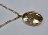 9CT GOLD LOCKET & 18" NECKLACE