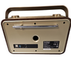 Sandstrom Sdabmbr22 DAB+/FM Retro Bluetooth Radio - Golden & Brown