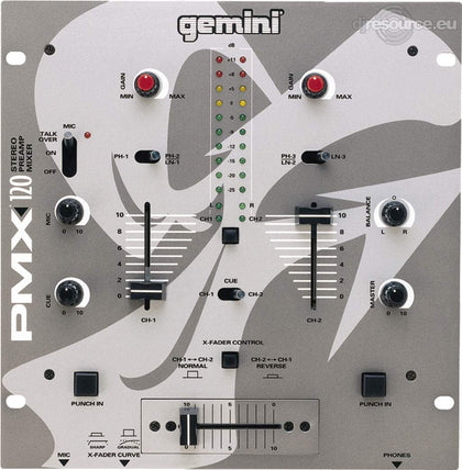 Gemini PMX-120 Stereo 2-Channel Preamp DJ Mixer ** Unboxed **