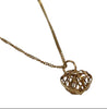 9ct 1.5gram 18" chain with heart pendant, Hallmarked