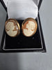 9CT Gold Earring 4.4G (LARGE STONE LADY) 375