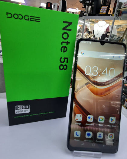 Doogee note 58 128gb 32gbram black unlocked