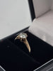 9ct Yellow Gold Ladies Ring With CZ Stones - 1.12 Grams - Size K