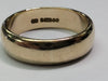 9CT GOLD WEDDING BAND RING  SIZE T 1/2 PRESTON STORE