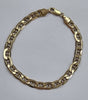 9ct Gold Anchor Link Bracelet 7.8"