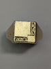 9CT Gold Patterned Signet Ring