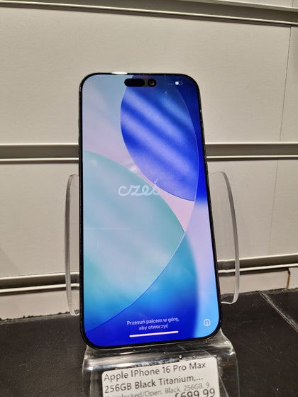 Apple iPhone 16 Pro Max 256GB Black Titanium, Unlocked