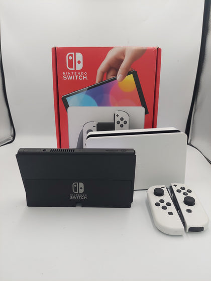 Switch Console, 64GB OLED + White Joy-Con, Boxed