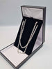 925 Sterling Silver 3-In-1 Figaro Chain Necklace - 4mm Thick - 17.50 Grams - 24" Long *BRAND NEW*