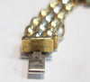 Beautiful 9ct Yellow And White Gold Panther Link Chain - 24.80G - 16" - Hallmarked