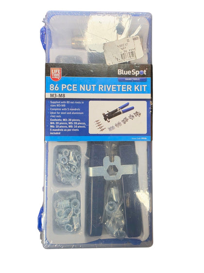 Bluespot Tools Nut Riveter Kit m3-m8 *Collection Only*