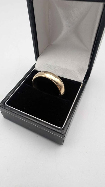 **20% OFF** 9ct Yellow Gold Wedding Band Ring – Size U – Solid Gold Classic Band – 8.53g