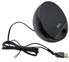 Jeecoo A10 USB Plug-N-Play Laptop Speakers Bluetooth Computer Speakers, Black, Wired