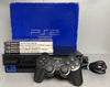 Sony Original Playstation 2 Console Bundle ( + Conflict: Desert Storm, Road Trip Adventure, Theme Park World ) ** Boxed **