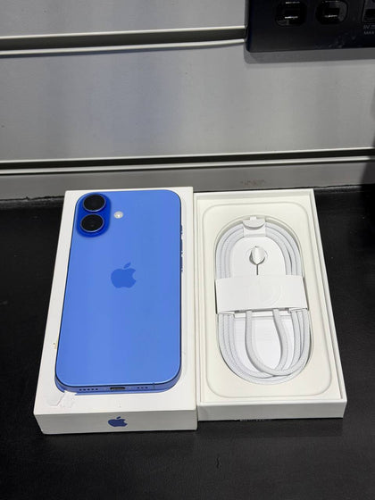 iPhone 16, 128GB, Blue, BOXED - 98% BATTERY HEALTH!