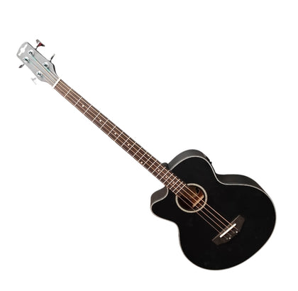 Gear4Music AB100 Left-handed Electro-acoustic Bass Guitar w/case COLLECTION ONLY