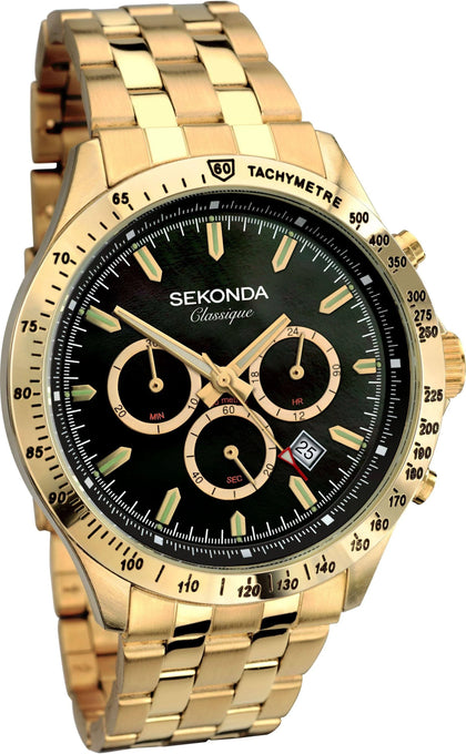 Sekonda Classique Men's Gold Plated Bracelet Watch