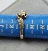 9ct Gold Diamond Ring Size "L"