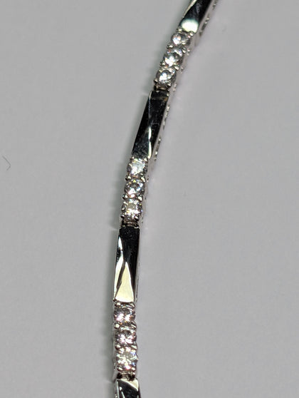 9ct White Gold  Bracelet