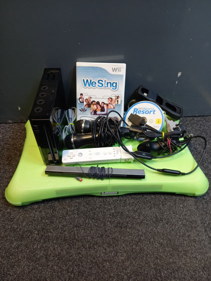 Nintendo Wii Console With Board And Microphones
