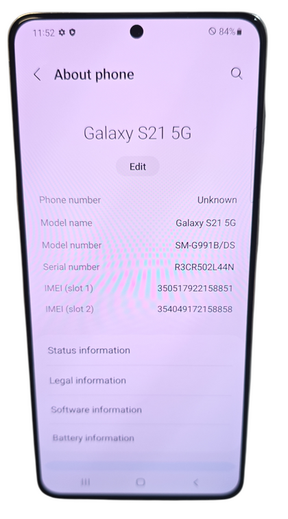 Samsung Galaxy S21 5G - 128GB - Unlocked