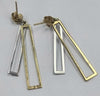 9ct Gold Two Tone Earrings