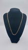 9ct 375 yellow gold 10.4g Figaro style necklace 19"