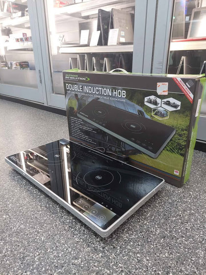 Outdoor Revolution Double Induction Camping Hob, With Pans, Boxed