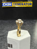 9ct Gold C/Z Ring (Size Q) 4.06g
