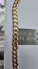 9ct gold curb bracelet 8"
